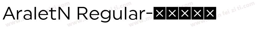 AraletN Regular字体转换